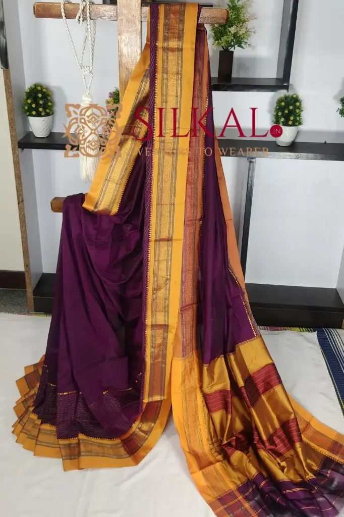 SKL3062 Ilkal Mercerized Sonamati Cotton Saree 