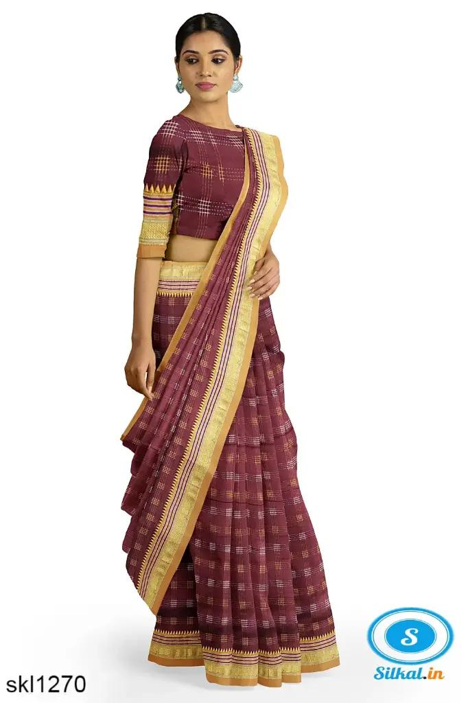 SKL3068 ILKAL SILK BY COTTON RADIKA SAREE 