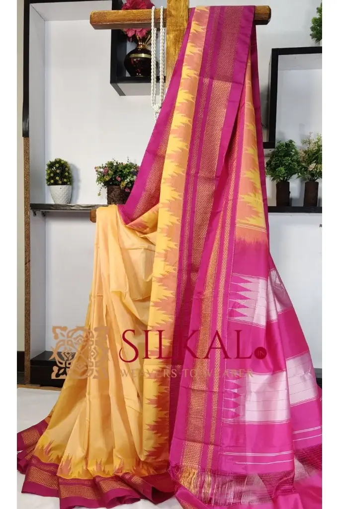 SKL03388 Ilkal Temple Cotton Silk Saree 