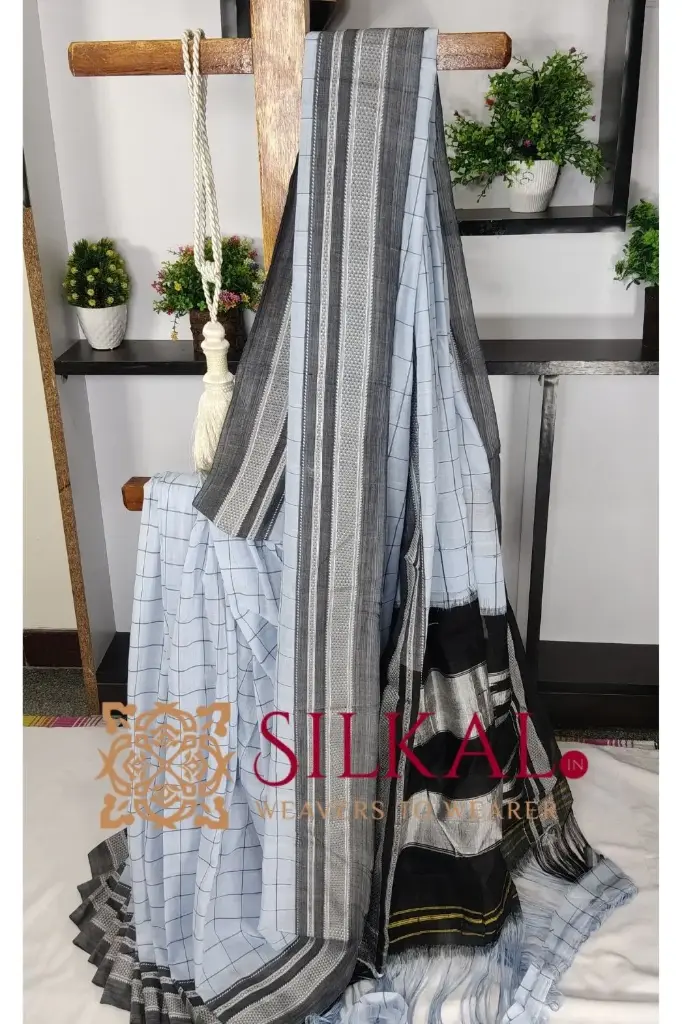 SKL03394 Ilkal Cotton Silk Chikki Paras Handloom Saree  