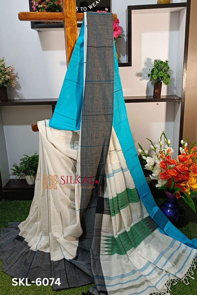 Ilkal Handloom Mercerized Cotton By Cotton Sarees
