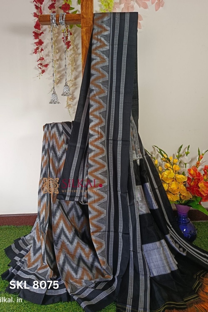 Handloom Print Viscose Silk Gayatri Border Saree