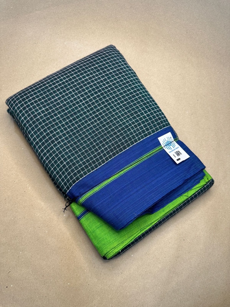 Patteda Anchu Pure Cotton Handloom Saree