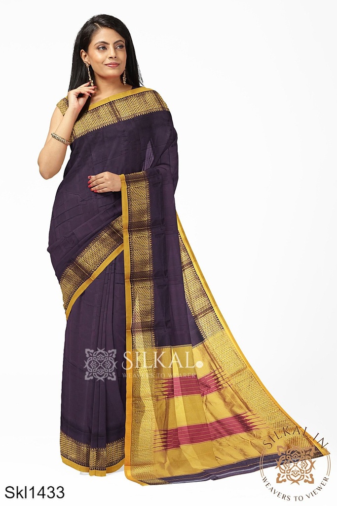 Ilkal Embossed With Mercerized Cotton