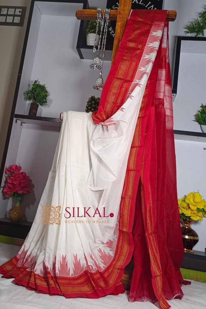 Ilkal Temple Cotton Silk
