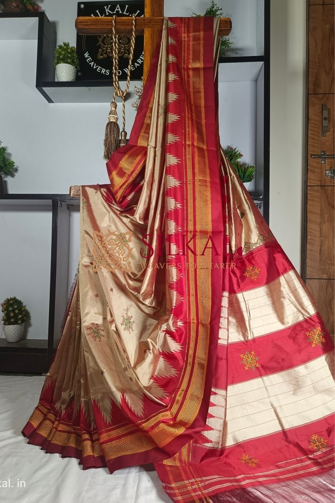 Ilkal Pure Silk Kasuti Saree