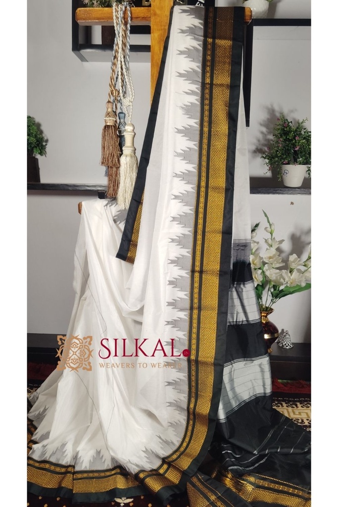 Ilkal Cotton Silk Temple Saree