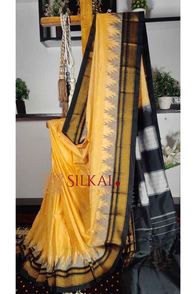 Ilkal Cotton Silk Temple Saree