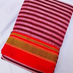 Patteda Anchu Stripe With Chikki Paras Border