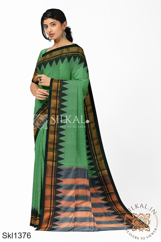 Ilkal Checks Chaduranga Saree