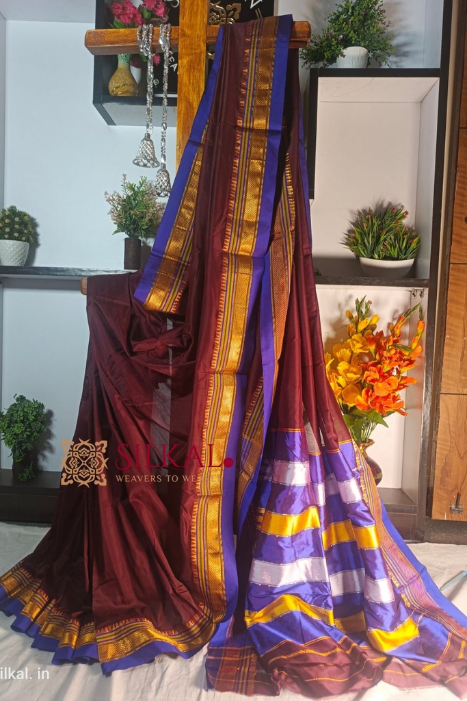 Ilkal Plain Mercerized Silk