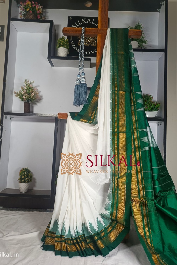 Ilkal Cotton Silk Temple Saree