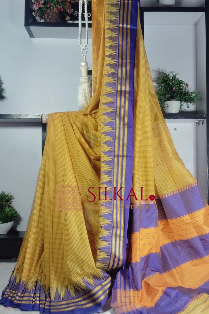 Ilkal Kaddi Cotton Saree