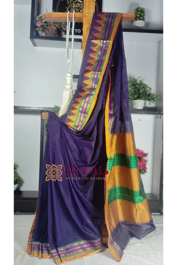 Ilkal Kaddi Cotton Saree