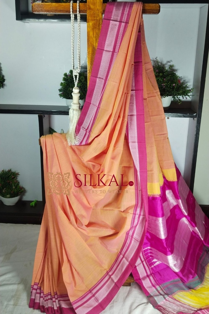 Ilkal Handloom Cotton Silk Special Chikki Border Saree