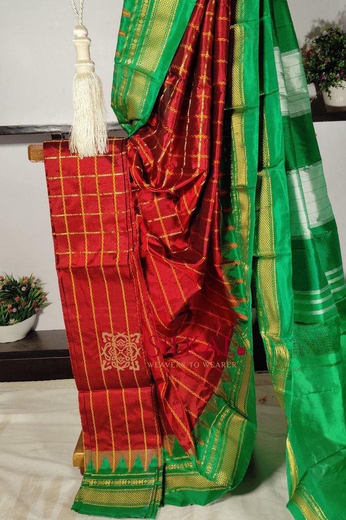 Ilkal Pure Silk Handloom Saree