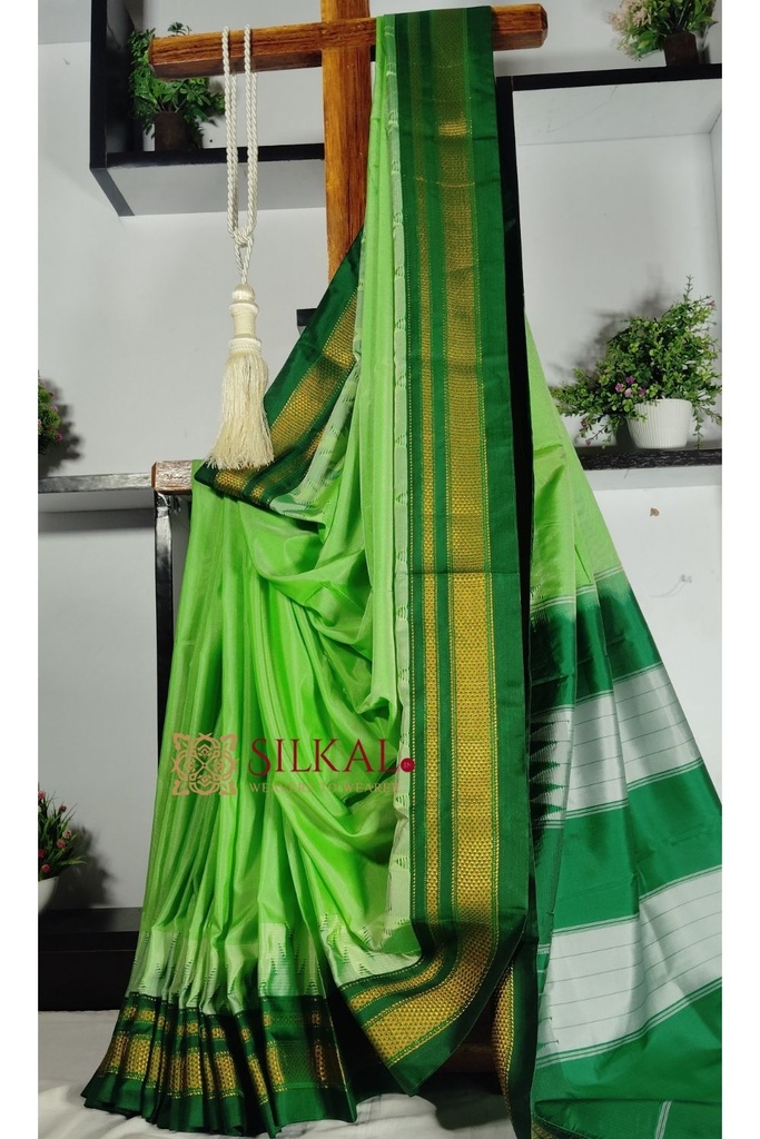 Ilkal Temple Cotton Silk Saree
