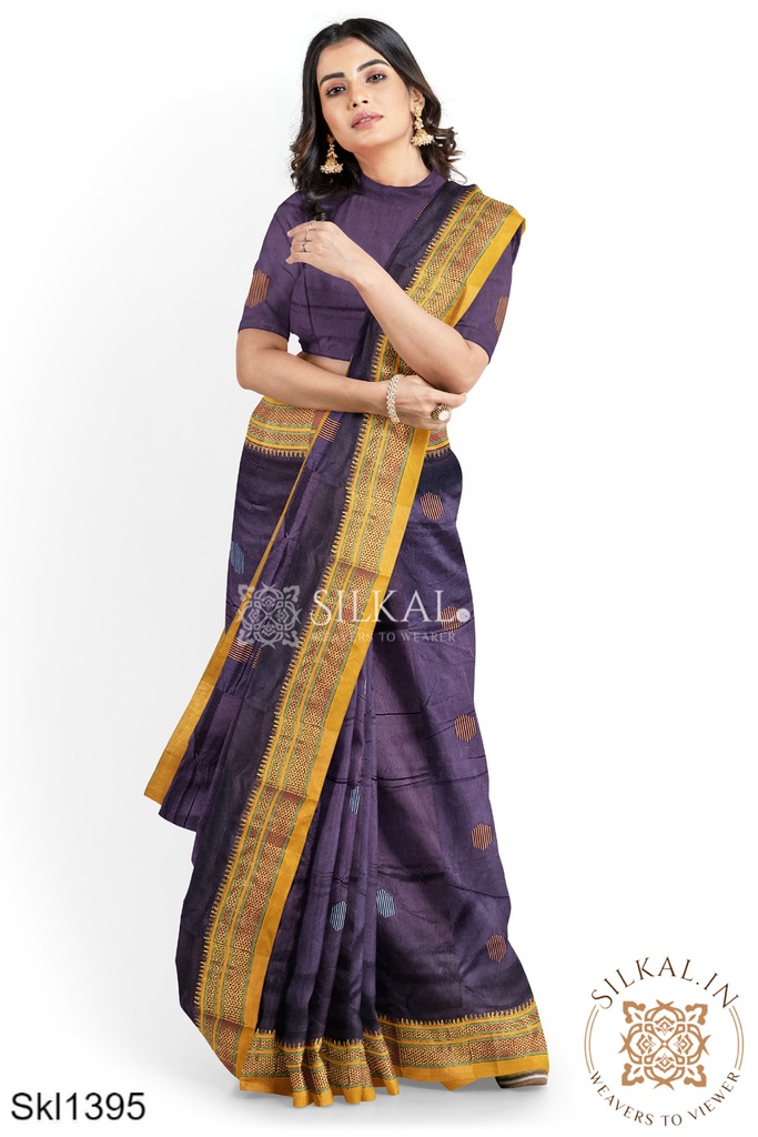 Ilkal Mercerized Sonamati Cotton Butta Saree