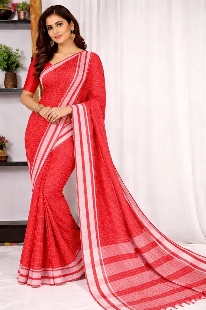 SKL03418 lkal Handloom Nauwari Pure Cotton Saree 