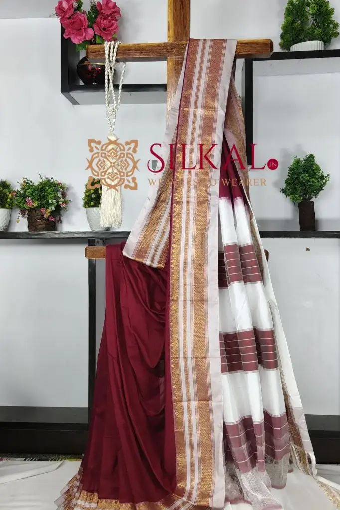 SKL03520 Ilkal Cotton Silk Saree