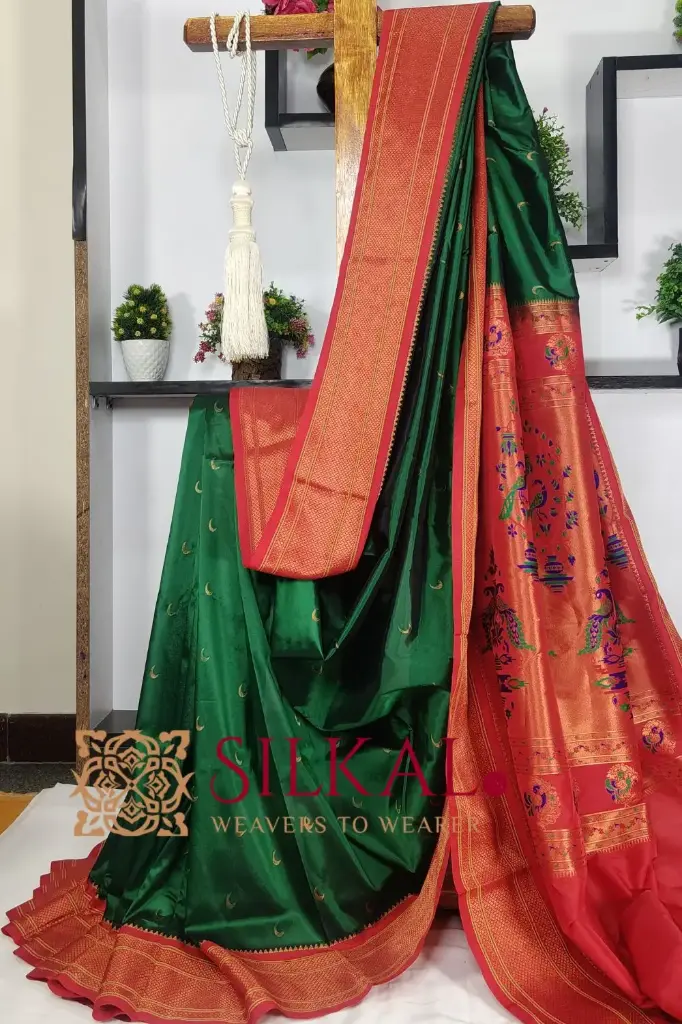 SKL03432 Royal Paithani Jari Butta Soft Silk Saree 