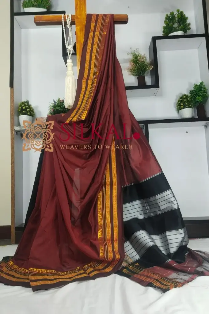 SKL03479 ILKAL COTTON GAADI DADI SAREE 