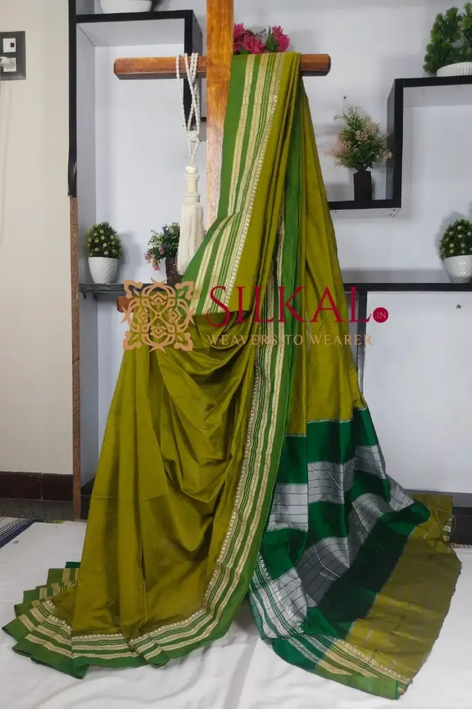 SKL03477 ILKAL COTTON GAADI DADI SAREE 