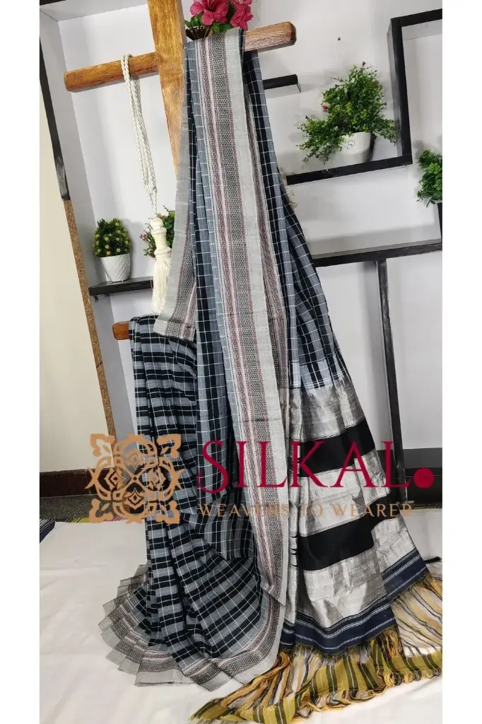 SKL3234 Ilkal Cotton Silk Chikki Paras Handloom Saree 