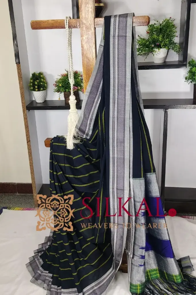 SKL3246 Ilkal Cotton Silk Chikki Paras Handloom Saree