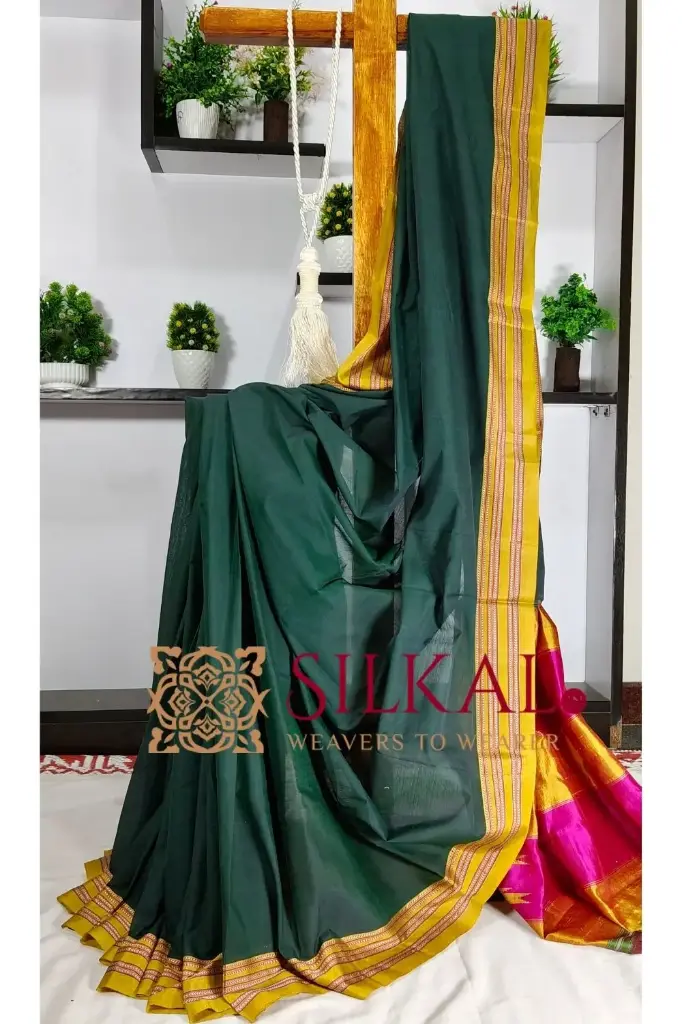 SKL3241 Ilkal Handloom Cotton Silk Saree 