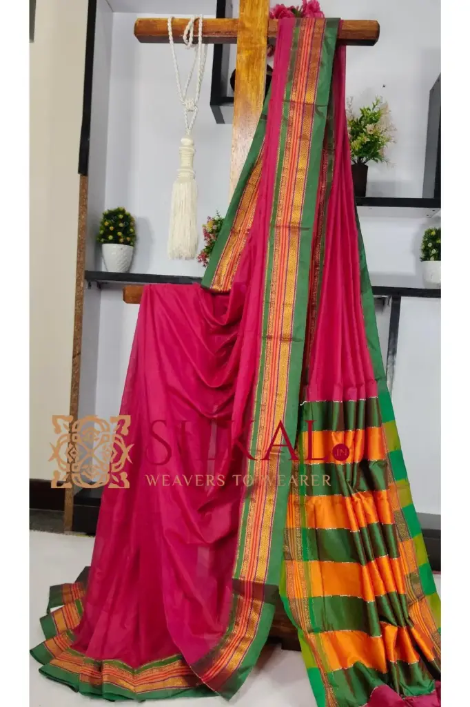 SKL03435 Ilkal Mercerised Cotton Saree 