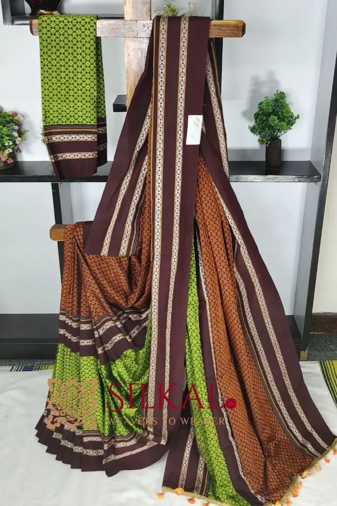SKL03541 ILKAL KHANA VISCOSE COTTON MIX SAREE 