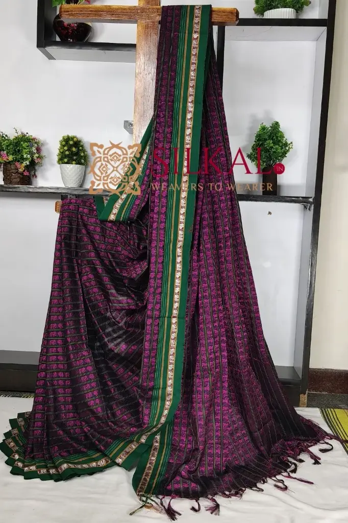 SKL03546 Ilkal Khun Viscose Cotton Saree 