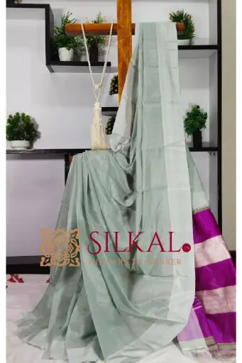 [SKL3207] SKL3207 Ilkal Viscose Cotton Silk Handloom Saree  