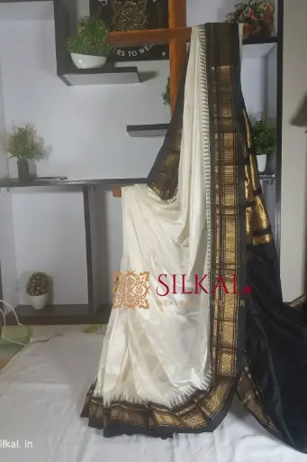 [SKL1469] SKL1469 Ilkal Pure Silk Butta Saree – A Royal Handloom Classic 