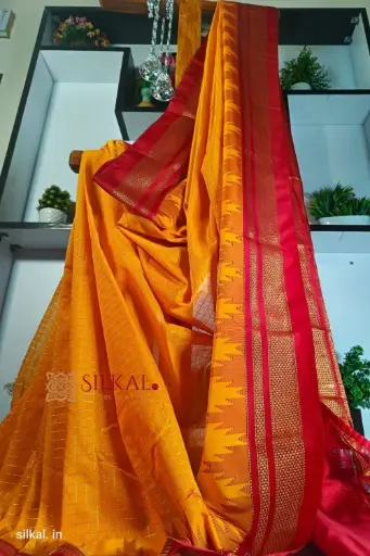 [SKL1404] SKL1404 Ilkal Chandrunga Temple Saree 