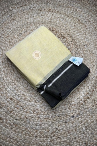 [SKL1174] Patteda Anchu Pure Cotton Handwoven Saree