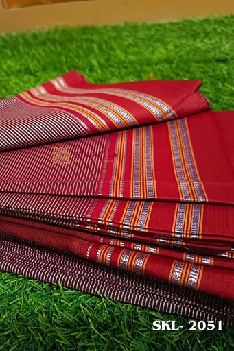 [SKL1177] Ilkal Viscose Silk Kaddi Saree With Gomi Border