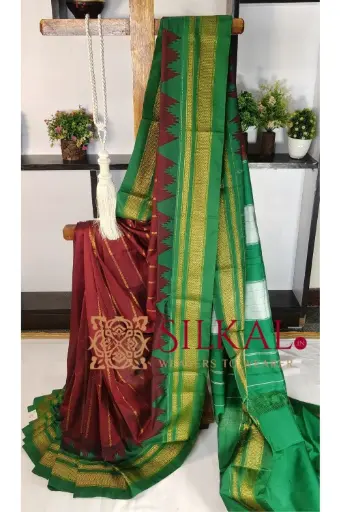 [SKL03295] SKL03295 Ilkal Rudhrakshi Naryanpeth Saree  