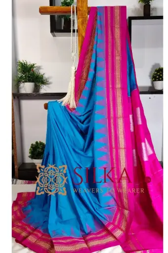 [SKL2090] SKL2090 Ilkal Temple Cotton Silk Saree  