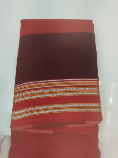 [SKL03370] SKL03370 ILKAL NIB Cotton Gomi Border Saree  