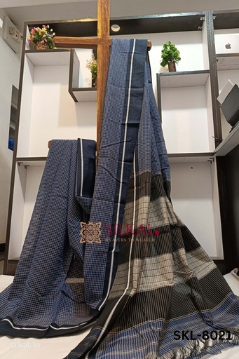 [SKL1216] Patteda Anchu Checks With Plain Border