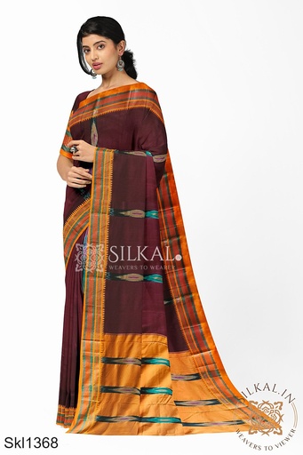 [SKL1254] Ilkal Ponchampalli Sonamati Saree