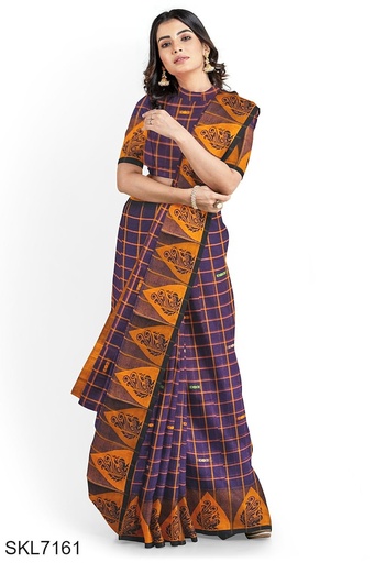 [SKL1345] Banahatti Gopika Checks Butta Saree