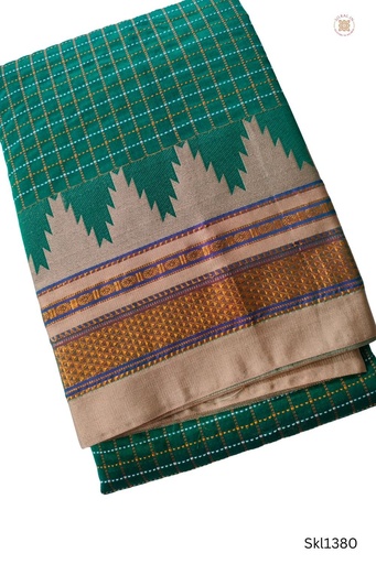 [SKL1358] Ilkal Checks Chaduranga Sarees