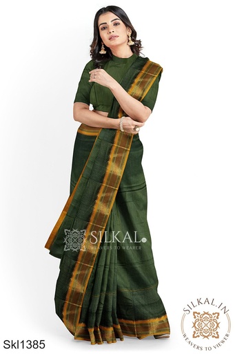 [SKL1362] Ilkal Mercerized Sonamati Cotton Saree