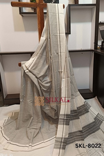 [SKL1014] Patteda Anchu Checks With Plain Border