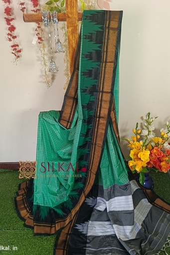 [SKL1387] Ilkal Checks Chaduranga Saree