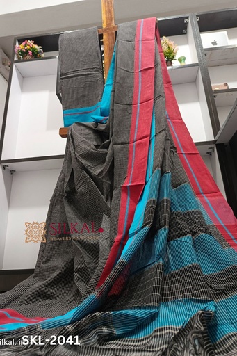 [SKL1396] Patteda Anchu Checks With Plain Border