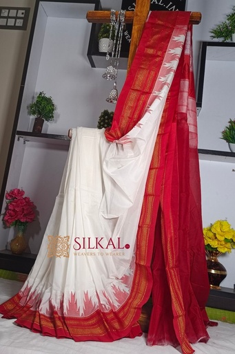 [SKL1016] Ilkal Temple Cotton Silk
